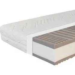 BeCo Maxima Plus Taschenfederkernmatratze 160 x 200 cm, H4 – Stiftung Warentest „GUT“ - Matratze mit 7 Liegezonen, ideal für Seiten-, Rücken- und Bauchschläfer. 100 Nächte Probeschlafen, hautsympathischer Bezug waschbar bis 60°C.