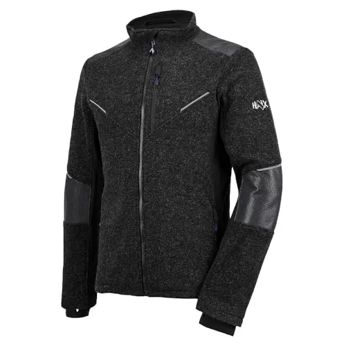 HAIX Flextreme Wool Jacket Schwarz M - Funktionsjacke aus hochwertiger Wolle, atmungsaktiv und ideal für Outdoor-Aktivitäten bei kühlen Temperaturen.