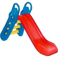 BIG Rutsche BIG Fun-Slide - Bunte Rutschbahn, zusammenklappbar und Made in Germany, ideal für Kinder ab 3 Jahren bis 50 kg