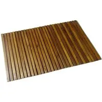 vidaXL Holz Badematte 80x50cm - Witterungsbeständig und Haltbar - Badematten & Badteppiche aus hochwertigem Akazienholz, ideal für Bad oder Sauna. Sie bietet natürliche Witterungsbeständigkeit und hohe Langlebigkeit.