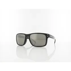 Oakley Holbrook Polished Black / Prizm Black Sportbrille - Sportbrille mit langlebigem O MATTER-Rahmen für ganztägigen Tragekomfort und UV-Schutz durch PLUTONITE-Glas – ideal für aktive Outdoor-Aktivitäten.