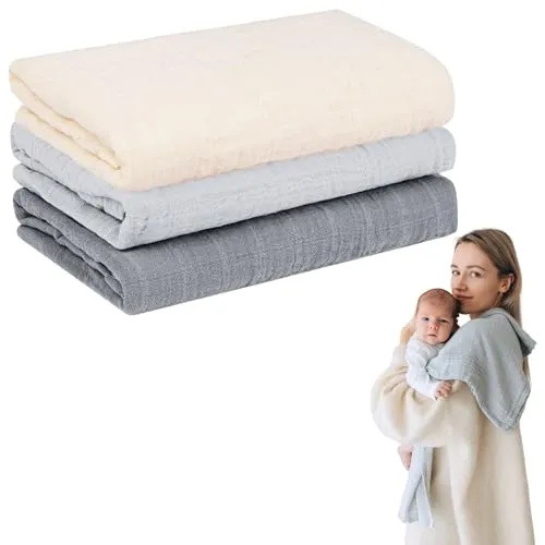 furora BABY Spucktuch - Bio-Musselin 80x80cm oder 25x25cm - Stilltücher aus 100% Bio-Baumwolle, super soft und vielseitig einsetzbar als Spucktuch, Wickelunterlage oder Sichtschutz – ideal für den Baby-Alltag.
