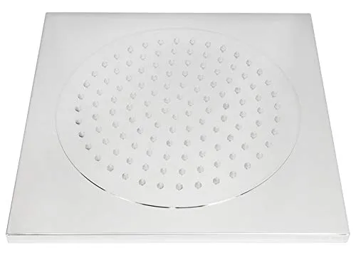 Sanlingo Regenduschkopf Edelstahl 370x370mm - Hochwertige Regendusche aus poliertem Edelstahl mit Antikalk-Wasserdüsen für einen angenehmen Regenschauer, ideal für luxuriöse Duscherlebnisse.