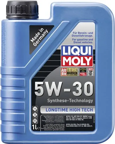 Liqui Moly Motoröl Longtime High Tech 5W-30 1136 - Hochwertiges Motoröl für optimale Schmierung und Leistung, ideal für den Einsatz in modernen Fahrzeugen. Schützt den Motor zuverlässig und sorgt für eine lange Lebensdauer.