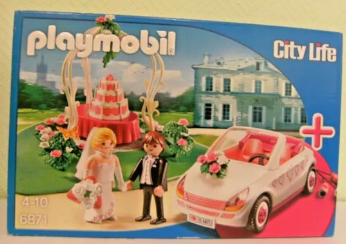 Playmobil City Life Starter Set Hochzeit 6871 Neu & OVP Brautpaar Auto Torte