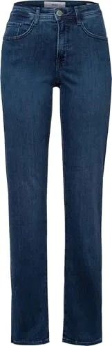 BRAX Feel Good Style Carola Used Regular Blue 36 - Klassische Jeans - Jeans in authentischem Denim mit feminine Fit, hochwertigem Baumwoll-Elasthan-Mix und dezenter Used-Optik für einen modernen Look.