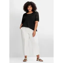 Sheego Schlupfhose in 7/8-Länge für Große Größen - Bequeme Jogginghose in 7/8-Länge mit Gummizugbund, ideal für lässige Outfits und optimaler Tragekomfort.