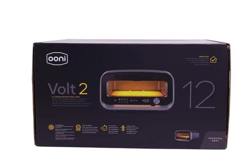 Volt 2 Elektrischer Pizzaofen Charcoal Grey - Grill für Pizzen bis Ø 32cm, 1.600 Watt Leistung für perfekte Backergebnisse und schnelle Zubereitung.