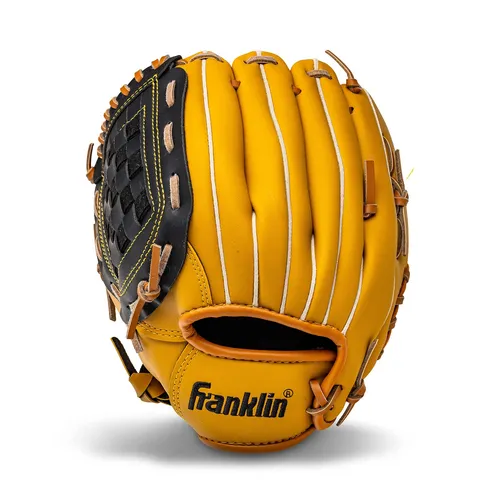 Franklin Sports Field Master Series Baseball Handschuhe, Unisex, Blonde/Black