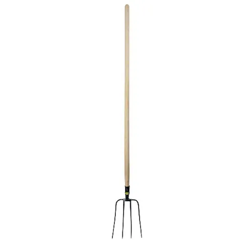 PROREGAL® Spatengabel 4-Zinken - Ideal für Gartenarbeit - Forken - Robuste Dunggabel mit 4 Zinken, perfekt für das Umgraben und Wenden von Erde oder Kompost im Garten.