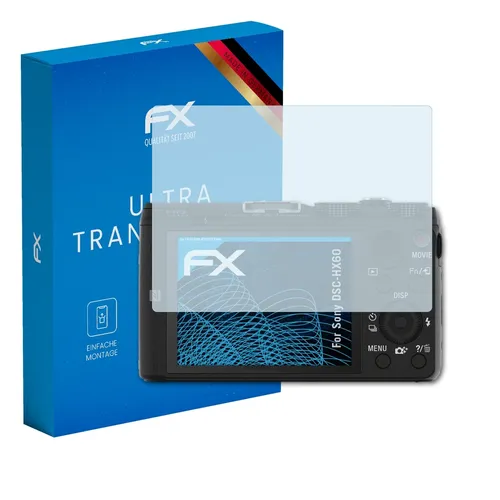 atFoliX 3x Displayschutzfolie für Sony DSC-HX60 Schutzfolie klar Folie