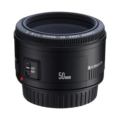 Canon EF 50mm f/1.8 II Gebraucht Objektiv - Standard-Objektiv für Canon mit einer maximalen Blende von f/1,8 – ideal für kreative Fotografie bei schwachem Licht.