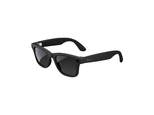 Ray-Ban Meta Wayfarer – Matt Schwarz Large, polarisiert Graphitgrau - Sportbrille mit innovativer AI-Technologie, integrierter HD-Kamera und Open-Ear-Audio für ein einzigartiges Erlebnis – ideal für aktive Menschen, die keinen Moment verpassen möchten.