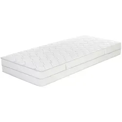 P & B Kaltschaummatratze, Weiß, Textil, H2 + H3, Füllung: Polyester, rechteckig, 100x200 cm, Über- und Sondergrößen erhältlich, Bezug abnehmbar/waschbar, für Hausstauballergiker geeignet, wendbar, optimale Belüftung, schadstoffgeprüft, alternative Größen Wendematratze, orthopädische Matratze, Schlafzimmer, Matratzen Shop, Matratzen, Kaltschaummatratzen