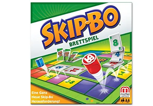 Mattel Skip Bo Brettspiel – Familienspaß für Strategen - Gesellschaftsspiel für 2-6 Spieler ab 8 Jahren, fördert Geschicklichkeit und Strategie in einem spannenden Fantasy-Abenteuer.