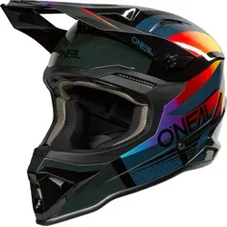 O'Neal 1SRS RC S26 Motocrosshelm - Schwarz/Rot/Lila/Gelb - XXL - Der O'Neal 1SRS RC S26 ist ein robuster Motocrosshelm mit hochwertiger ABS-Außenschale. Ideal für Action, bietet er Komfort, Sicherheit und optimale Belüftung für lange Fahrten.