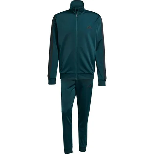 ADIDAS SPORTSWEAR Herren Trainingsanzug "M 3S TR TT TS", Gr. S, aurora ivy - Trainingsbekleidung aus 100% recyceltem Polyester, stylisch und bequem für Sport und Freizeit, ideal für nachhaltigen Lifestyle.