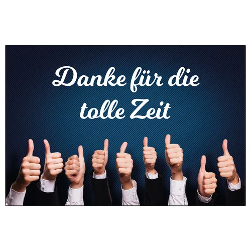 Abschiedskarte Klappkarte mit 1 Umschlag,  Abschied Kollege Ruhestand Karte 1
