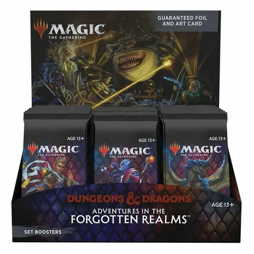 D&D Adventures in the Forgotten Realms Set Booster Display - TCG OVP Displays, spannende Ergänzung für Magic: The Gathering mit einzigartigen Karten und Erlebnissen aus der D&D-Welt.
