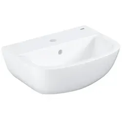 GROHE Bau Keramik Handwaschbecken 45cm - Wandmontiertes Waschebecken aus glattem, alpinweißem Glasporzellan mit Überlauf, ideal für langlebige Nutzung und moderne Badezimmergestaltung.