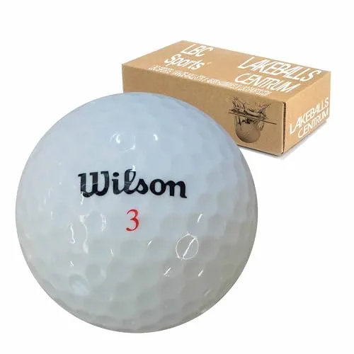 LbcGolf Golf Lakebälle Wilson 100 Mix - AAAA-AAA - weiß - gebrauchte Golfbälle - Lakeballs - Teichbälle