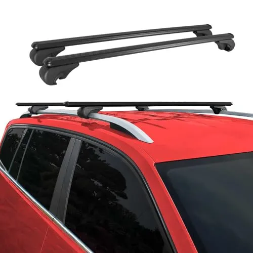 Dachträger für Skoda Karoq 2017-2025 - Alu Gepäckträger - Dachträger für Skoda Karoq 2017-2025, hochwertiger Aluminium-Träger mit aerodynamischem Design für einfache Installation und vielseitige Nutzung. Ideal für Fahrrad-, Ski- und Dachkofferträger.