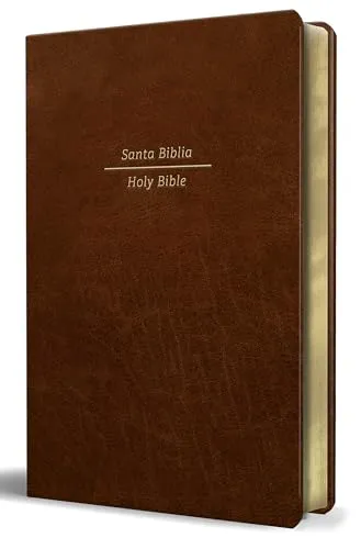 Biblia Bilingüe Reina Valera 1960/ESV Tamaño grande piel marrón / Bilingual Bibl e RVR60/English Standard Large Size Large Print Leather: Reina Valera ... Standard Version, Marrón, Tapa Dura