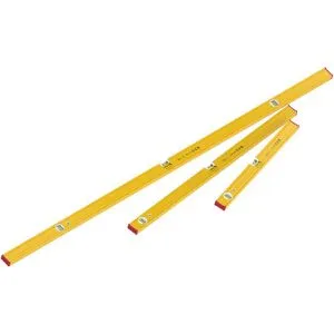 STABILA PRO SET 80 AS: 3-teiliges Wasserwaagen-Set mit verstärktem Alu-Profil - Wasserwaagen-Set mit 180 cm, 100 cm und 60 cm, integrierten Rutsch-Stoppern und präzisen Libellen für optimale Ablesbarkeit, Made in Germany.
