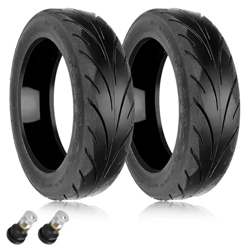 Prodroam 10 Zoll Reifen Tubeless 60/70-6.5 für Segway Ninebot Max G30 G30D 2 G30E 2 G30P G30LP Elektroroller Ersatzreifen Vorne Hinten mit Ventil (Selbstreparierend Reifen-2 PCS)