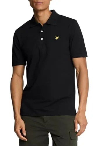 Lyle & Scott Polo-Shirt Herren | Pique Baumwolle | Basic Fit - Poloshirts für Herren, aus hochwertigem Baumwoll-Elastan-Gemisch für optimalen Tragekomfort. Ideal für Sport und Freizeit, mit klassischem Design und gesticktem Adler-Logo.