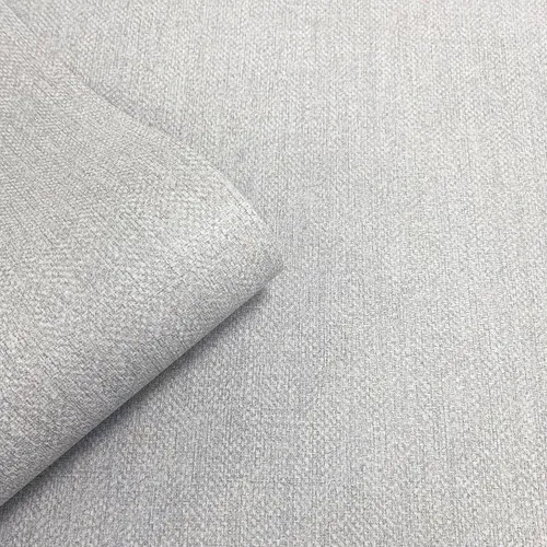 Muriva Venezia Textur Tapete Glitzer Texturiert Stoff Vinyl Silber M67309