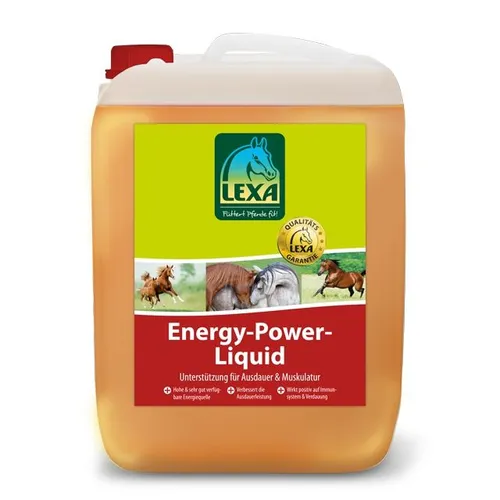 LEXA Energy-Power-Liquid für Pferde 2,5 Liter - Pferdefutter mit hochwertigen Pflanzenölen zur Energieaufwertung und Verbesserung der Vitalität, reich an Omega-3-Fettsäuren für Stoffwechsel und Immunsystem.