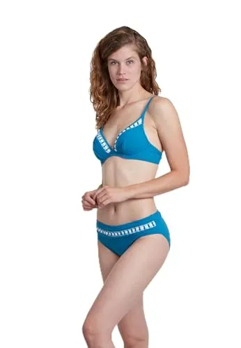 Sunflair Bikini Unifarben Petticoat Zweiteiler Set mit Bügel verstellbare aushakbare Träger Kreuzrücken Neckholder