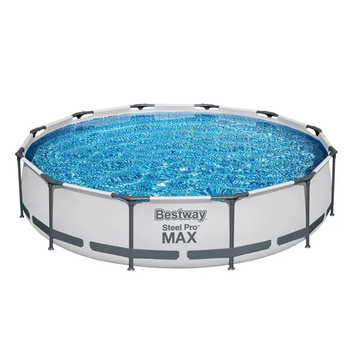 Bestway Steel Pro MAX Frame Pool Set 366x76cm m. Filterpumpe Gartenpool 56416