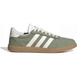 Adidas Damen BREAKNET Sleek Schuhe - Tent Green/Core White/Gum 3, 40 EU - Stylische Sneaker mit regulärer Passform, aus Leder und Synthetik. Ideal für den Alltag, mit atmungsaktivem Futter und rutschfester Gummisohle für optimalen Tragekomfort.