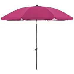 Doppler Sonnenschirm 160x160 cm - Höhenverstellbarer Sonnenschirm in Anthrazit und Pink, wetterbeständig mit Knickgelenk für flexiblen Sonnen- und Sichtschutz im Garten oder auf der Terrasse.