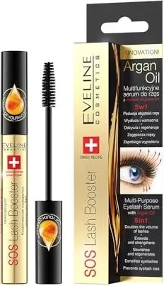 Eveline Cosmetics SOS Lash Booster Wimpernserum 10 ml - Wimpernkraft, Serum & Pflege – Unterstützt das Wachstum und die Dichte Ihrer Wimpern, sorgt für gesünder aussehende Wimpern und verhindert das Ausfallen. Ideal für schöne, volle Wimpern!