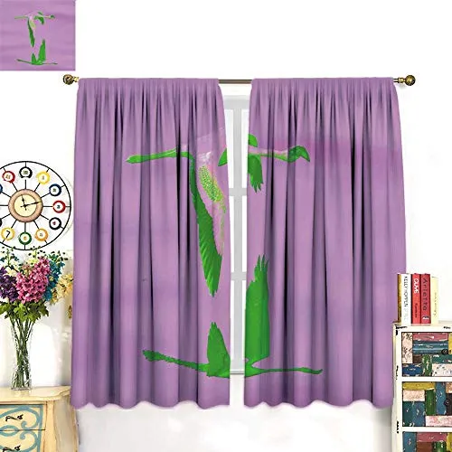 Charles Aznavou longbuyer Blackout Curtains for Bedroom Lesser Flamingo in  (CD)