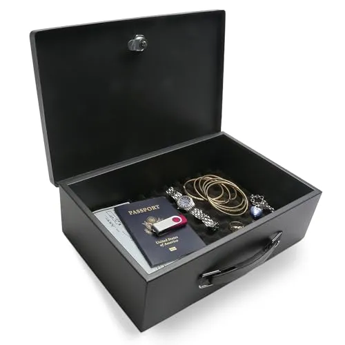 Honeywell 6104 Tresor - Feuerhemmender Minisafe - Möbeltresor mit 5 L Volumen, schützendem Schlüsselschloss und feuerbeständiger Isolierung für maximalen Schutz Ihrer Dokumente.