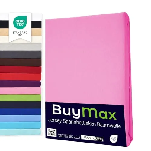 DOPPELPACK Spannbettlaken Jersey 100% Baumwolle - Altrosa 90x200 cm - 2er-Set Spannbettlaken in Altrosa, aus 100% Baumwolle, ideal für Matratzen bis 25 cm Höhe. Pflegeleicht, atmungsaktiv und schadstoffgeprüft für höchsten Schlafkomfort.