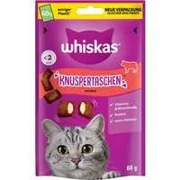 Whiskas Katzen-Ergänzungsfutter Knuspertaschen Rind 60 g