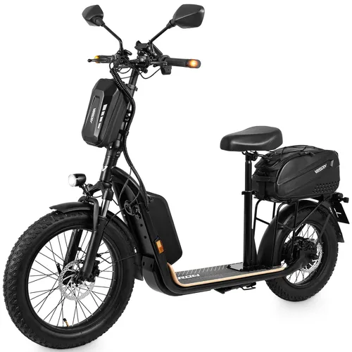 VIRON E-Scooter XI-1500-EEC - schwarz, 15Ah - Motorroller mit ABE, 45 km/h Höchstgeschwindigkeit und komfortabler Ausstattung für müheloses Pendeln.