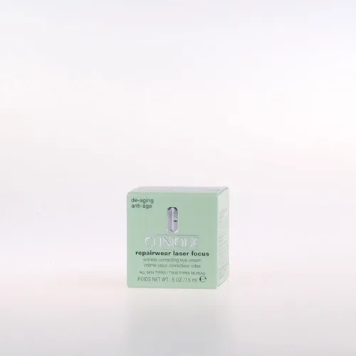 Clinique Repairwear Laser Focus & Wrinkle Correcting Eye Cream 15 ml - Anti-Aging Augencreme für sichtbar reduzierte Falten, reichhaltige Formel für optimale Durchfeuchtung, ideal für empfindliche Haut.