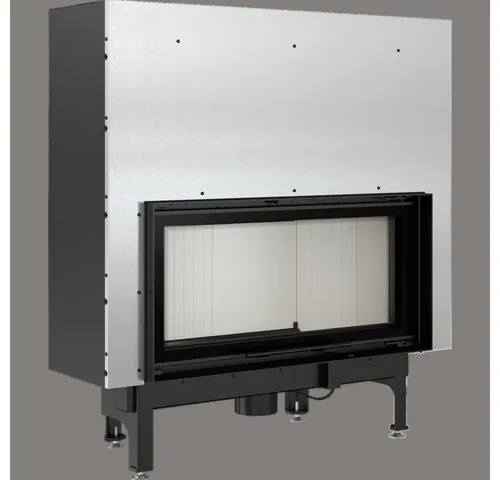 Kratki Kamineinsätze NADIA 14 kW - Effizienter Kaminofen mit Schiebetür - Kaminöfen, 14 kW Nennwärmeleistung und 80% Wirkungsgrad, ideal für gemütliche Wärme im Innenbereich.