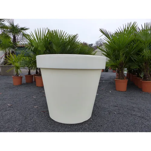 E&K Übertopf Ø 80 cm - XXL Pflanzkübel für drinnen und draußen - Blumentöpfe & Pflanzgefäße – Wasserdichter Kübel mit schickem Design, ideal für große Pflanzen und einfach anpassbare Ablauflöcher.