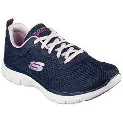 Skechers Damen Flex Appeal 4.0-Brilliant V Sneaker, Navy, 38 EU - Damen-Sneaker mit super flexibler Gummi-Außensohle und luftgekühltem Memory-Schaum für optimalen Tragekomfort bei jedem Schritt.