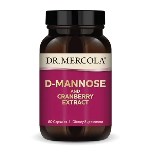 Dr. Mercola D-Mannose mit Cran-Gyn DDS, 30 Kapseln - Hochwertiges Nahrungsergänzungsmittel mit D-Mannose und Cran-Gyn DDS, ideal zur Unterstützung des Wohlbefindens. Praktische Kapseln für die tägliche Einnahme.
