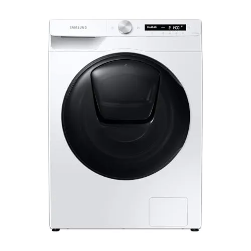 Samsung WD81T554ABW/S2 Waschtrockner - Waschtrockner mit 8 kg Wasch- und 6 kg Trockenkapazität, Ecobubble-Technologie für energiesparendes Waschen und AddWash für nachträgliches Hinzufügen von Wäsche.