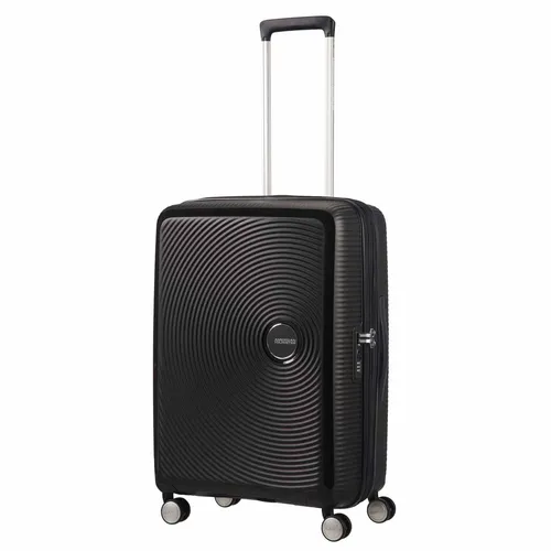 American Tourister Soundbox - Erweiterbarer 67 cm Spinner Koffer in Rosa, 81 L Volumen, sicher dank TSA-Schloss und Red Dot Design Award 2017