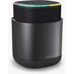 Pure Smart Speaker Discovr 154322 - Schwarz - Aktiver Lautsprecher mit 45W RMS, Bluetooth und WLAN für kabellosen Musikgenuss. Unterstützt Amazon Alexa und Multiroom-Setup, ideal für Musikliebhaber.